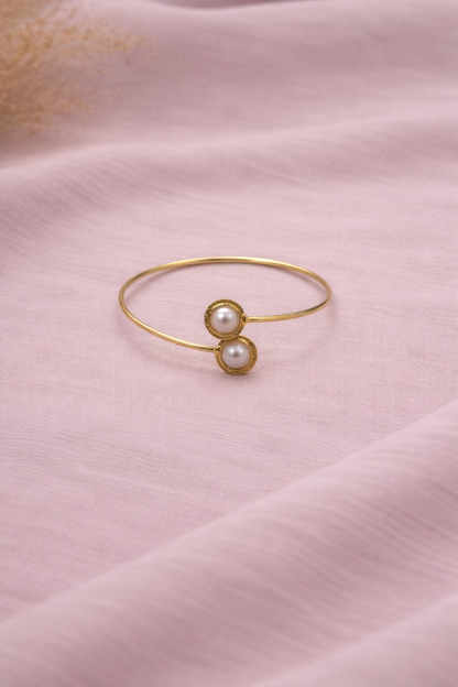 Twin Pearl Grace Cuff