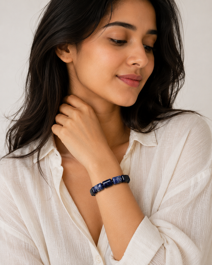 Sodalite Tube Bracelet