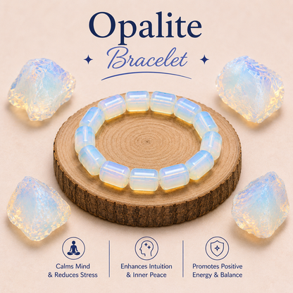Opalite Tube Bracelet