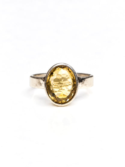 Citrine Classic Adjustable Ring
