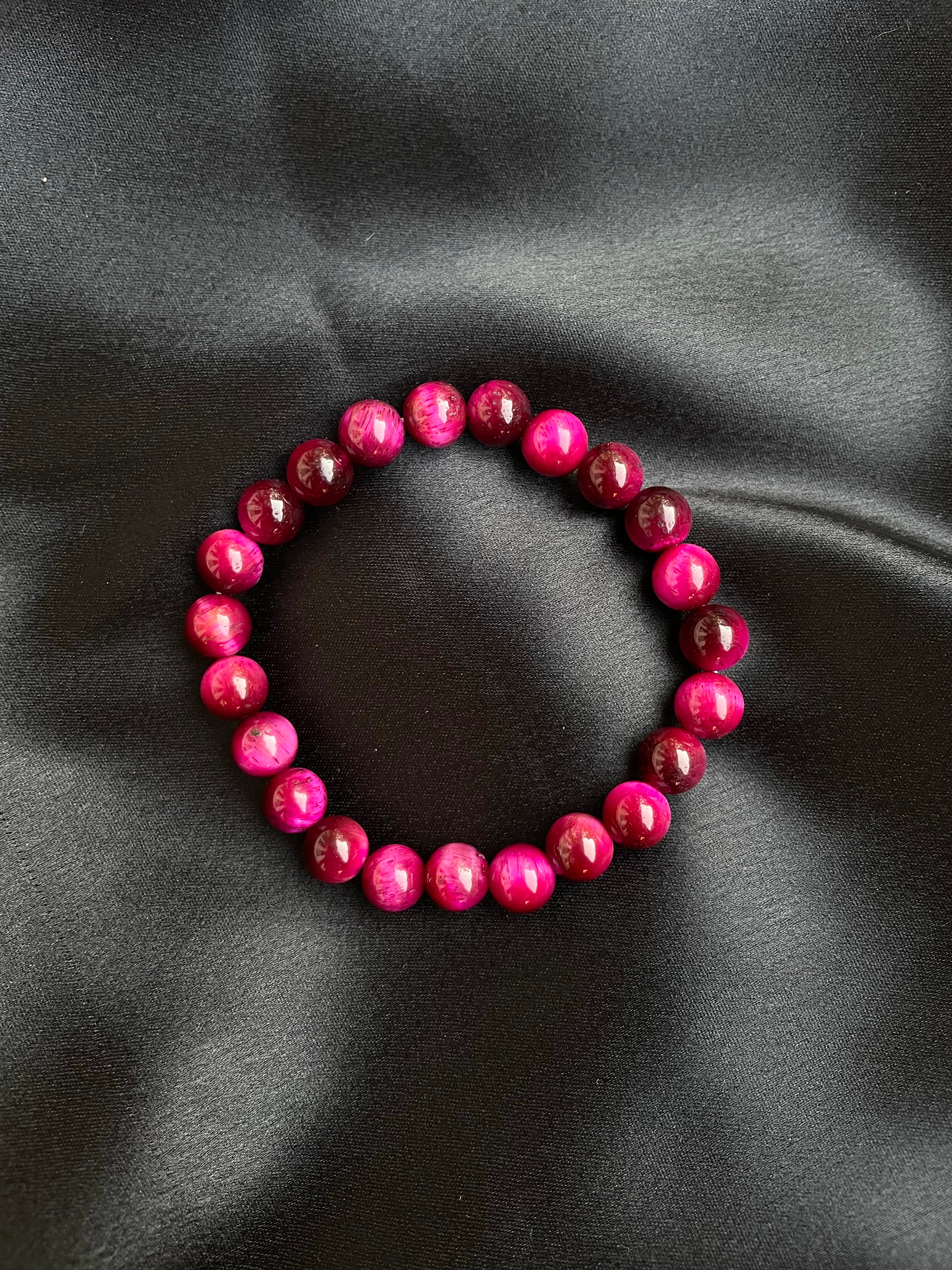 Hot Pink MAMA Disk Bead Bracelet – The Society Marketplace