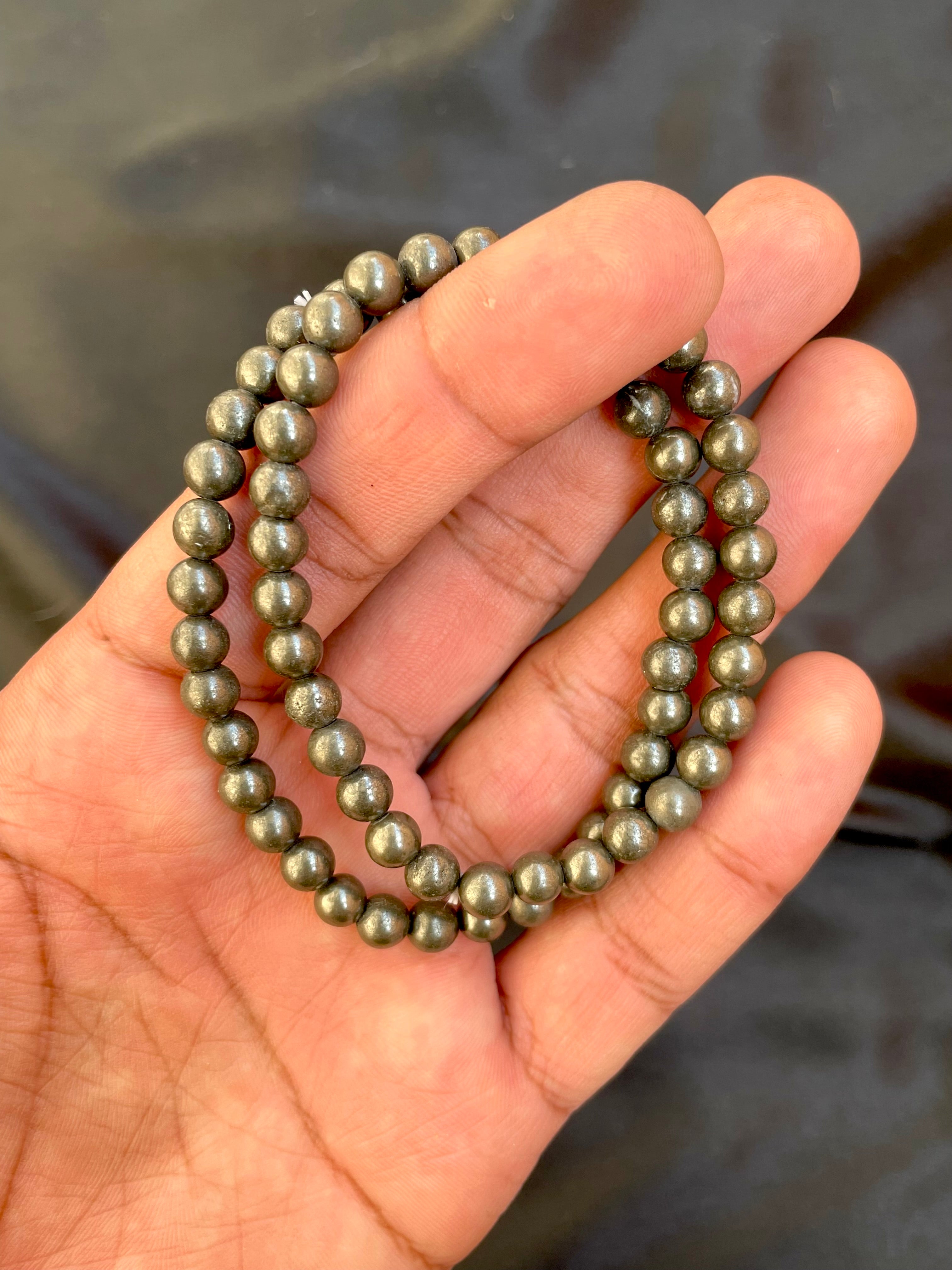 Pyrite Bracelet (6mm) – Gemstone Galaxy