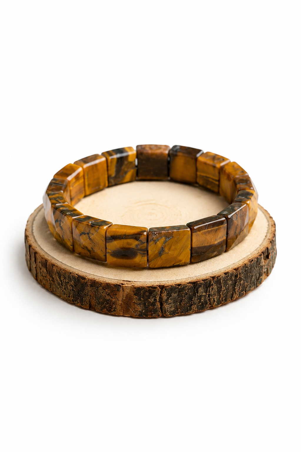 Tiger Eye Square Cut Bracelet