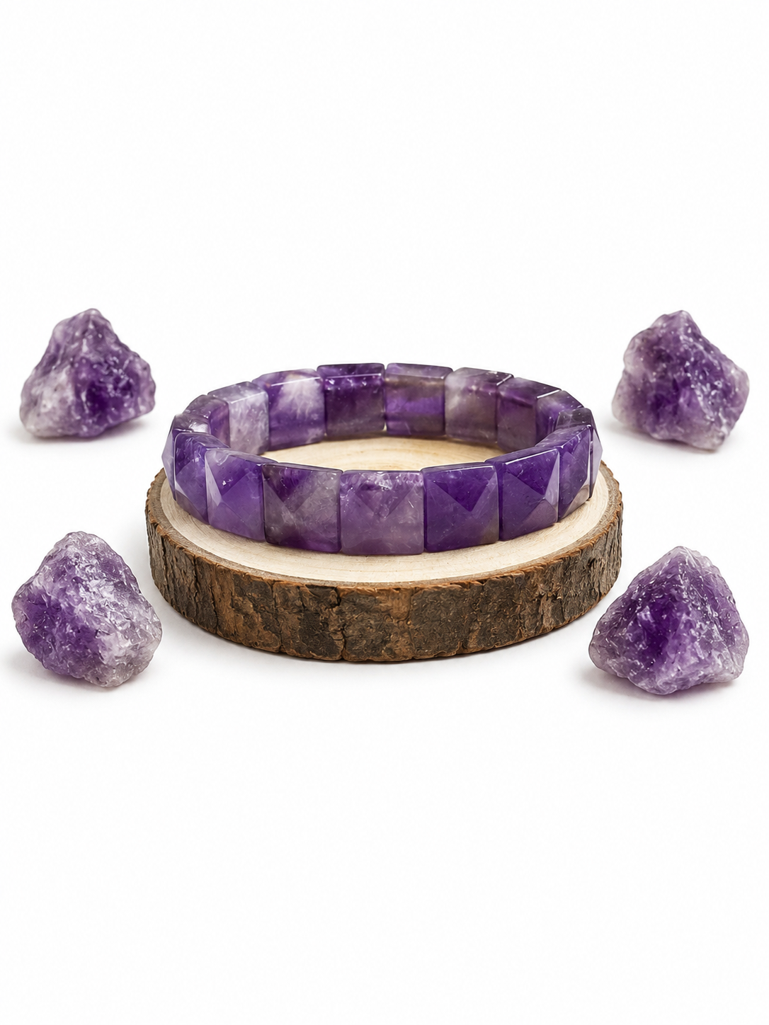 Amethyst Square Cut Bracelet