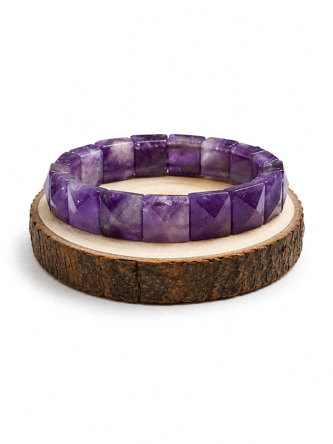Amethyst Square Cut Bracelet