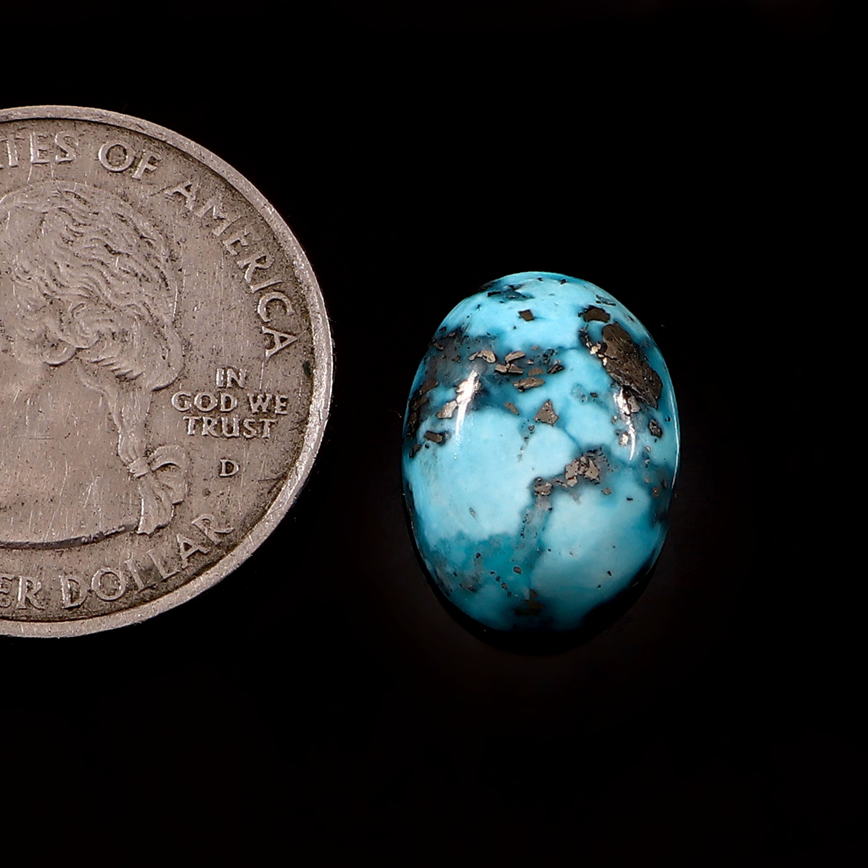 Irani Turquoise (Firoza) ( 8.8 Carat/ 9.65 Ratti )