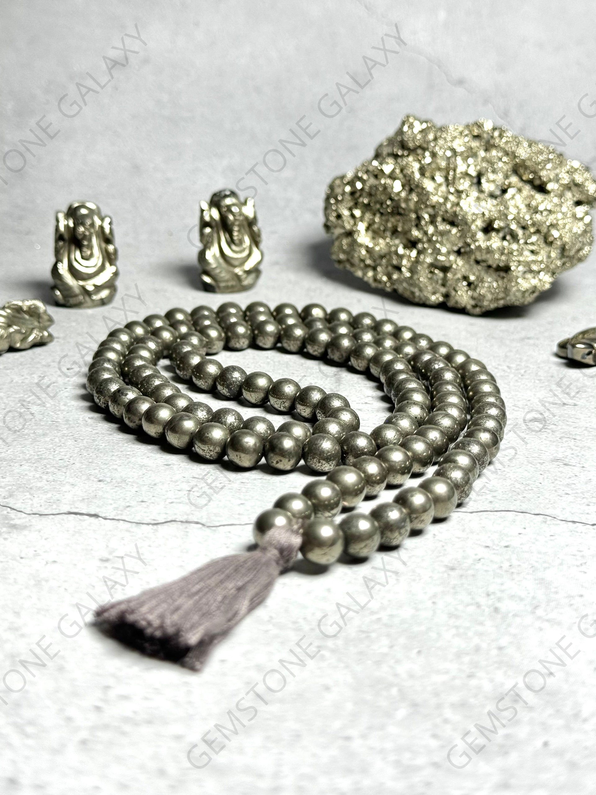Pyrite Mala – Gemstone Galaxy