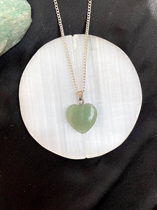 Green Aventurine Heart Pendant