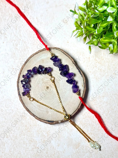 Amethyst Chips Rakhi