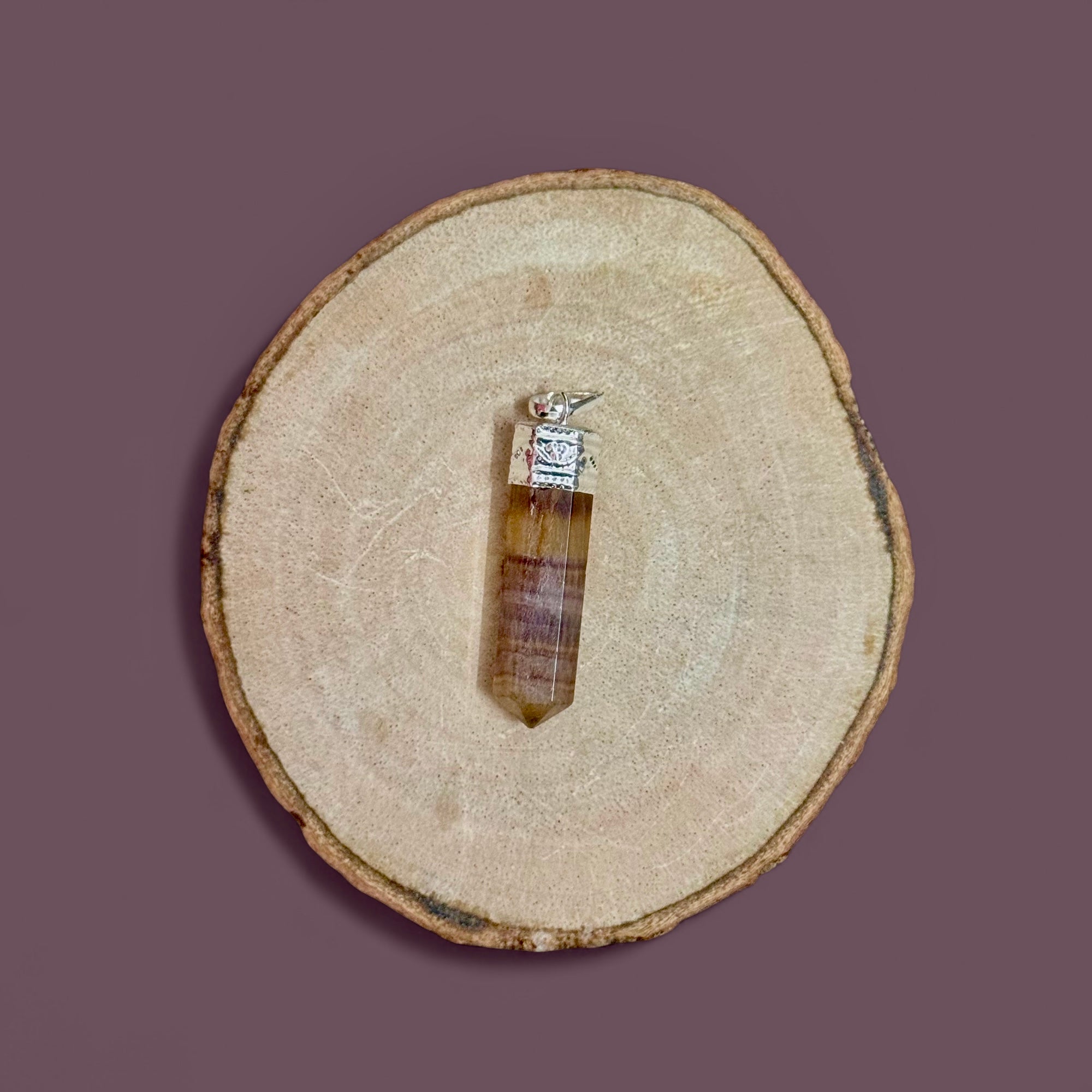 Fluorite Pencil Pendant