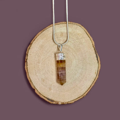 Fluorite Pencil Pendant