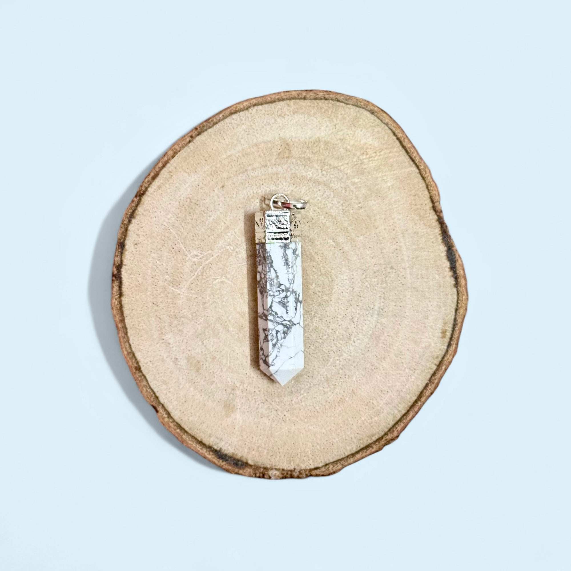 Howlite Pencil Pendant