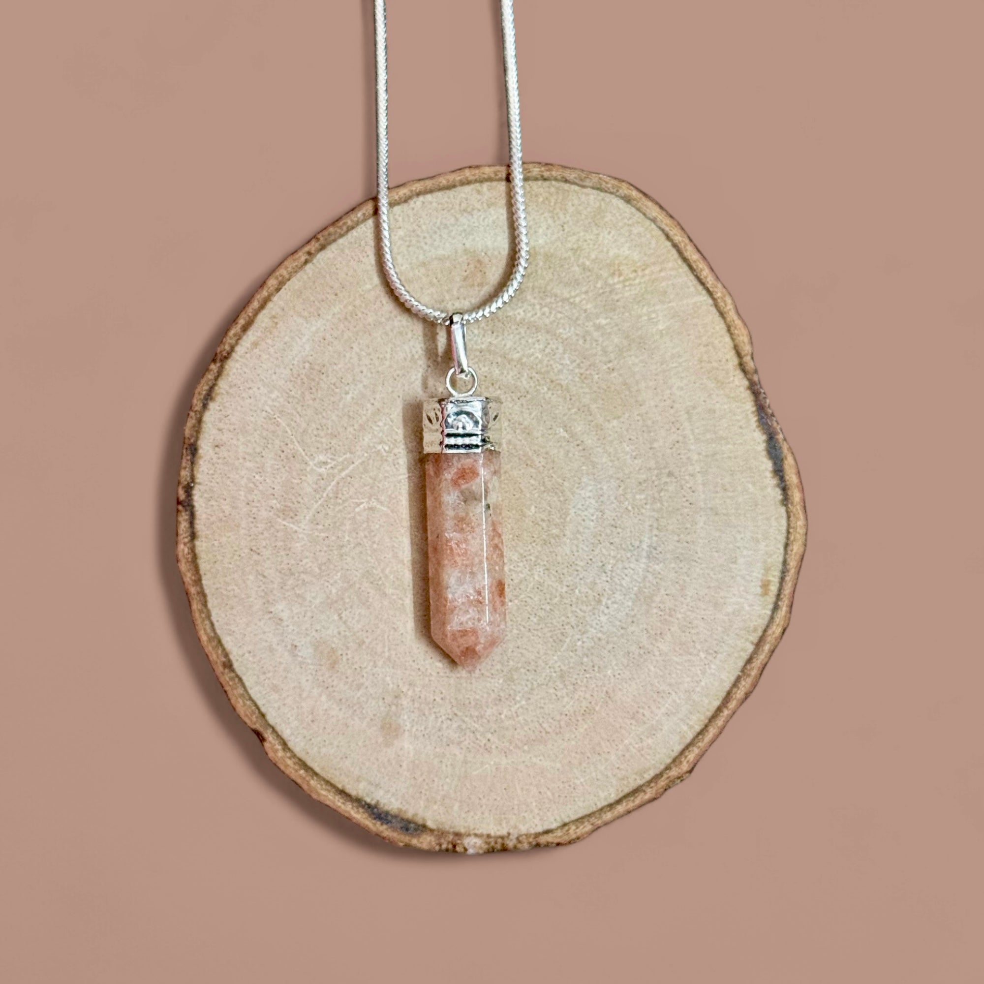 Sunstone Pencil Pendant