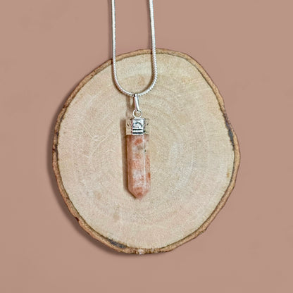 Sunstone Pencil Pendant