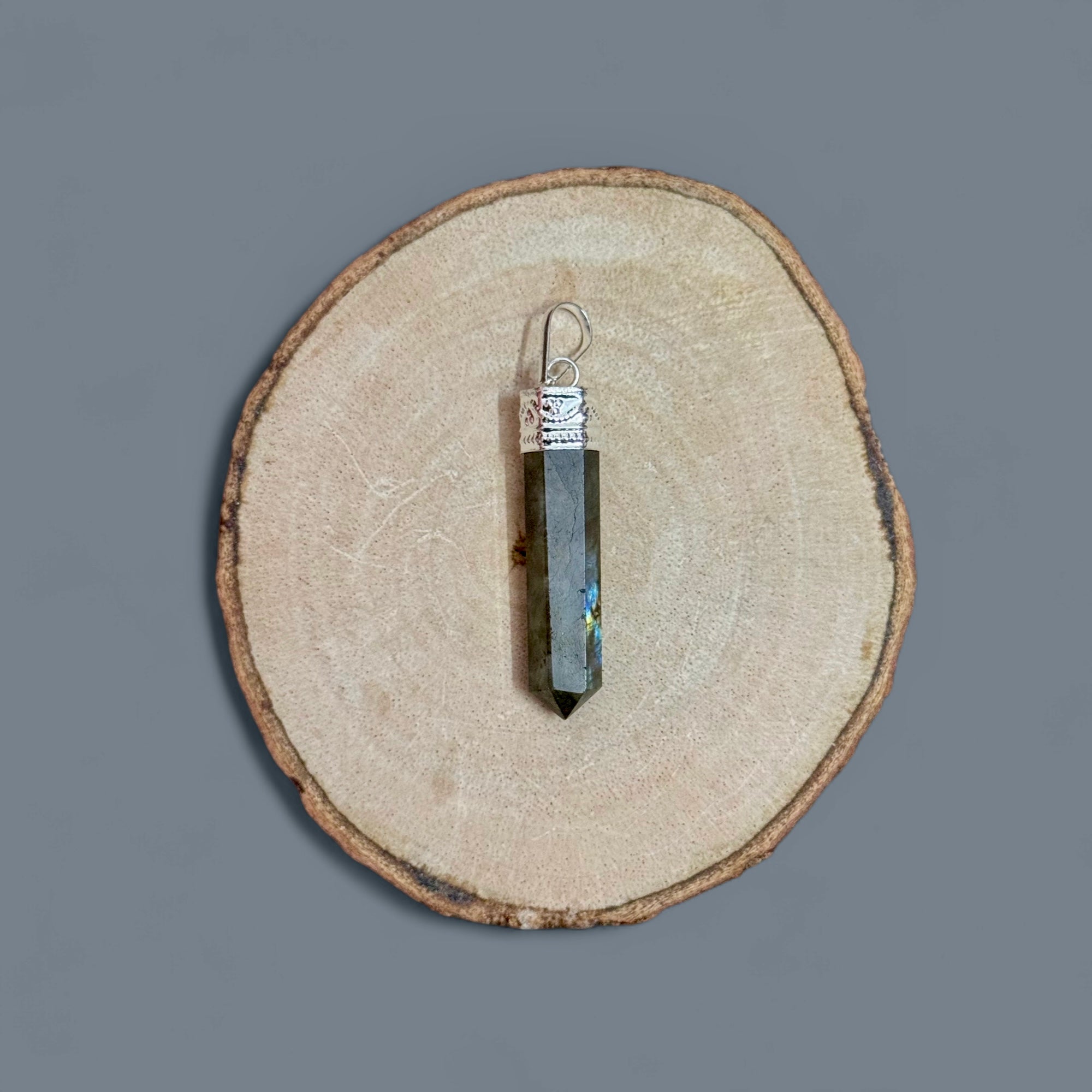 Labradorite Pencil Pendant