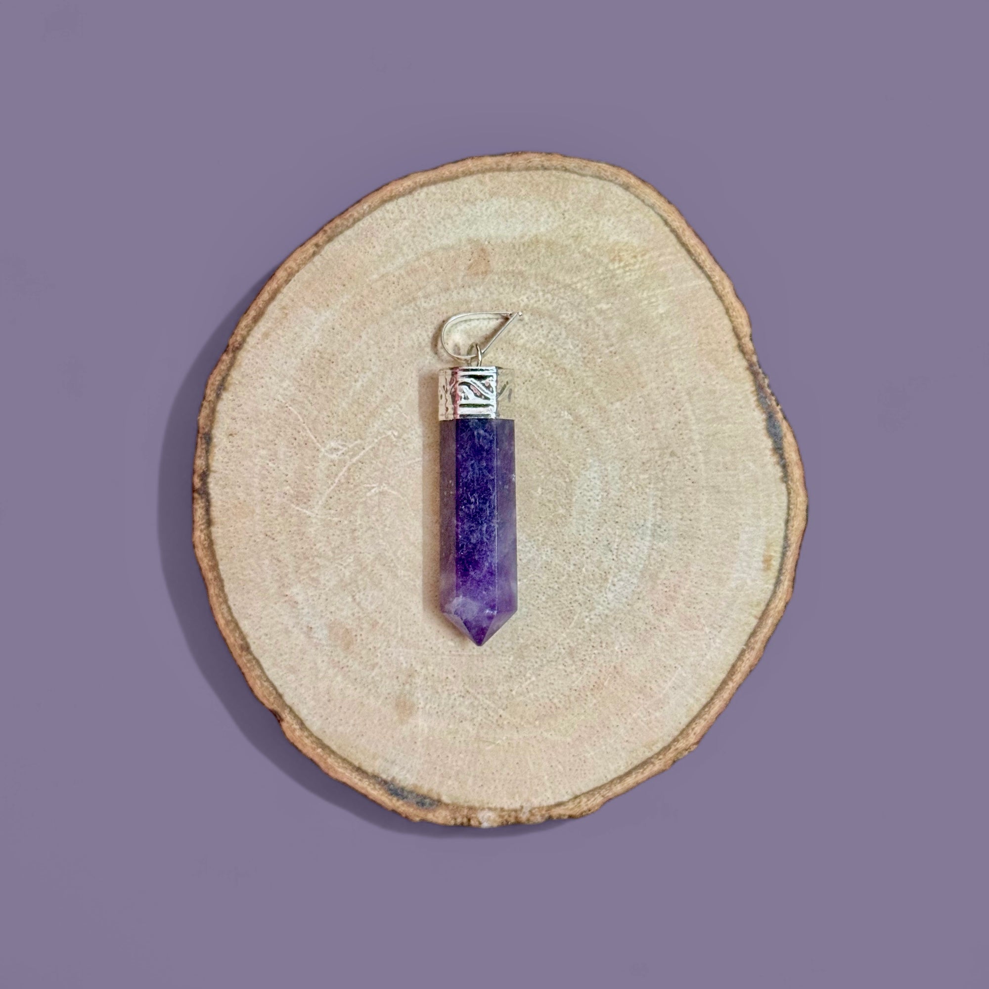 Lepidolite Pencil Pendant