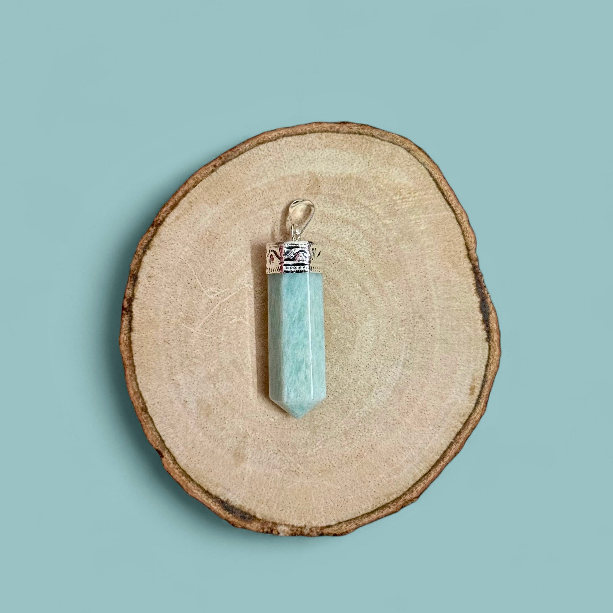 Amazonite Pencil Pendant